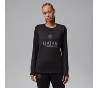 Nike Paris Saint-Germain Strike Fourth Women's Jordan Dri-FIT Football Crew-Neck Top - Black - Polyester/Elastane XL (UK 20-22)