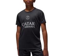 Nike Paris Saint-Germain Strike Fourth Older Kids' Jordan Dri-FIT Football Short-Sleeve Top - Black - Polyester S