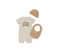 Nike PC Romber Hat Bib Set for Children, Beige, 0-6 Months