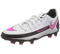 Nike Phantom Gt Club FG/MG Football Shoe, White/Pink Blast-Black, 13.5 UK