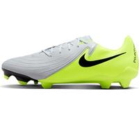 Nike Phantom Gx II Academy Fg/Mg Men's Football Shoe, Metallic Silver/Black/Volt, 10.5