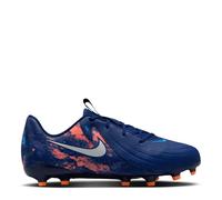 Nike Phantom GX II Academy Junior Firm Ground Football Boots 5 Blue/Chrome