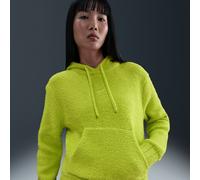 Nike Phoenix Cosy Bouclé Women's Loose Knit Hoodie - Green - Polyester/Elastane M (UK 12-14)