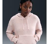 Nike Phoenix Cosy Bouclé Women's Loose Knit Hoodie - Pink - Polyester/Elastane XL (UK 20-22)