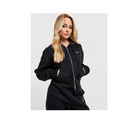 Nike Sportswear Phoenix Fleece Women's Loose Full-Zip Cropped Hoodie - Black - Cotton/Polyester S (UK 8-10)