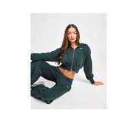 Nike Womens Phoenix Crop Fleece Full Zip Hoodie - Green - Size S