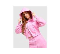 Nike Phoenix Crop Full Zip Hoodie - Pink - Womens S