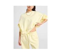 Nike Phoenix Crop Oversized Crew Sweatshirt - Beige - Womens XL