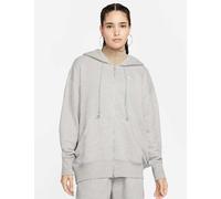 Nike Phoenix Fleece Oversized Full-Zip Hoodie Grey Marl