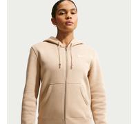 Nike Phoenix Fleece Women's Full-Zip Hoodie - Brown - Cotton/Polyester XXL (UK 24-26)