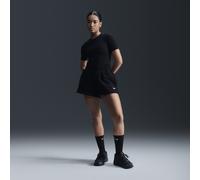 Nike Phoenix Fleece Women's High-Waisted Loose Shorts - Black - Cotton/Polyester XXS