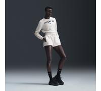 Nike Phoenix Fleece Women's High-Waisted Loose Shorts - Brown - Cotton/Polyester L (UK 16-18)