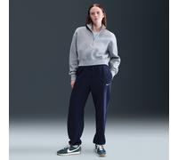 Nike Phoenix Fleece Women's High-Waisted Oversized Tracksuit Bottoms - Blue - Cotton/Polyester M (UK 12-14)