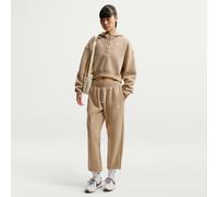 Nike Phoenix Fleece Women's High-Waisted Oversized Tracksuit Bottoms - Brown - Cotton/Polyester XL (UK 20-22)