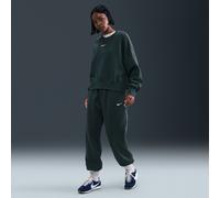 Nike Phoenix Fleece Women's High-Waisted Oversized Tracksuit Bottoms - Green - Cotton/Polyester XS (UK 4-6)