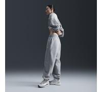 Nike Phoenix Fleece Women's High-Waisted Oversized Tracksuit Bottoms - Grey - Cotton/Polyester L (UK 16-18)