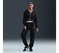 Nike Phoenix Fleece Women's High-Waisted Tracksuit Bottoms - Black - Cotton/Polyester XXL (UK 24-26)