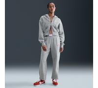 Nike Phoenix Fleece Women's High-Waisted Tracksuit Bottoms - Grey - Cotton/Polyester L (UK 16-18)