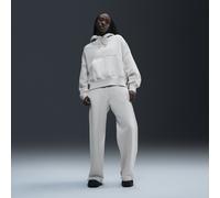 Nike Phoenix Fleece Women's High-Waisted Wide-Leg Tracksuit Bottoms - Brown - Cotton/Polyester L (UK 16-18)