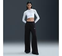 Nike Sportswear Phoenix Fleece Women's High-Waisted Wide-Leg Trousers - Black - Cotton/Polyester M (UK 12-14)