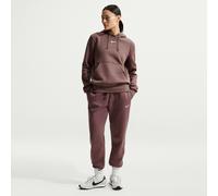 Nike Phoenix Fleece Women's Mid-Rise Tracksuit Bottoms - Purple - Cotton/Polyester S Tall