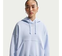 Nike Phoenix Fleece Women's Over-Oversized Pullover Hoodie - Blue - Cotton/Polyester XS (UK 4-6)