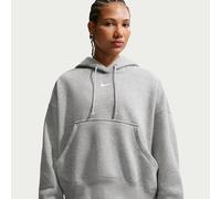 Nike Phoenix Fleece Women's Over-Oversized Pullover Hoodie - Grey - Cotton/Polyester