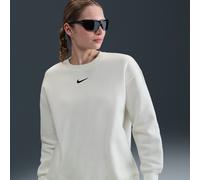 Nike Phoenix Fleece Women's Oversized Crew-neck Sweatshirt - White - Cotton/Polyester XS (UK 4-6)