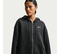 Nike Phoenix Fleece Women's Oversized Full-Zip Hoodie - Black - Cotton/Polyester M Tall