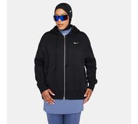 NIKE DQ5758-010 W NSW PHNX FLC FZ OS HOODIE Sweatshirt Women's Black/sail 2XS-T