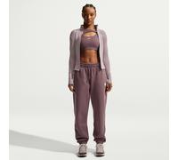 Nike Phoenix Fleece Women's Oversized High-Waisted Graphic Trousers - Purple - Cotton/Polyester XXL (UK 24-26)