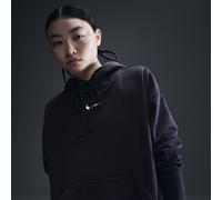 Nike Phoenix Fleece Women's Oversized Pullover Hoodie - Black - Cotton/Polyester L Short