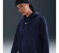 Nike Phoenix Fleece Women's Oversized Pullover Hoodie - Blue - Cotton/Polyester S (UK 8-10)