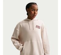 Nike Phoenix Fleece Women's Oversized Pullover Hoodie - Brown - Cotton/Polyester XS (UK 4-6)