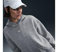 Nike Phoenix Fleece Women's Oversized Pullover Hoodie - Grey - Cotton/Polyester M (UK 12-14)