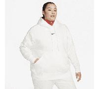 Nike Phoenix Fleece Women's Oversized Pullover Hoodie - White - Cotton/Polyester 0X