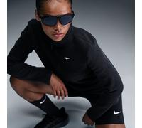 Nike Phoenix Plush Women's Slim Long-Sleeve Cosy Fleece 1/2-Zip Top - Black - Polyester/Rayon XS (UK 4-6)