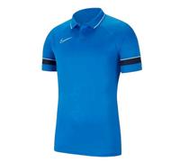 Nike Polo Shirt Men L Blue Dri-FIT Raglan Collared Button Breathable Lightweight
