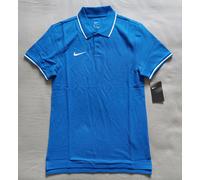 Nike Polo Shirt Men's Small Blue Cotton Embroidered Short Sleeve Top Golf Casual