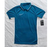 Nike Polo Shirt Mens Small Blue Dri-Fit Breathable Golf Casual Training Summer