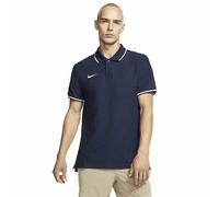 Nike Polo Shirt Mens Small Navy Cotton Embroidered Swoosh Golf Casual Tipped