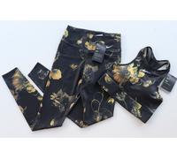 NIKE POWER FLORAL PRINTED TRAINING GYM TIGHTS BRA SET OUTFIT BV5723-790 WOMEN S
