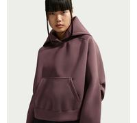 Nike Pre-Game Fleece Women's Oversized Pullover Hoodie - Purple - Modal/Polyester XS (UK 4-6)