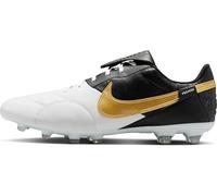 Nike Premier 3 FG Low Top Football Boot HM0265, White Metallic Gold Black, 9.5 UK