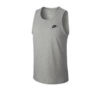 NIKE Men’s M NSW CLUB T-Shirt, Grey (Dk Grey Heather/Black), S