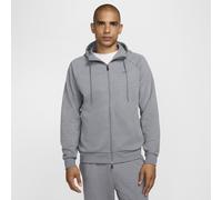 Nike Primary Fleece Men's Dri-FIT UV Full-Zip Performance Hoodie - Grey - Polyester/Cotton M