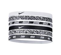 Nike Printed Hair Band 6 Pack-White,Black