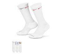 Nike Printing Logo Athleisure Casual Sports Socks 3 Pairs White DH3822-902 XL
