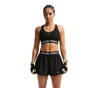 Nike Womens Training Pro 365 Dri-FIT Light Support Sports Bra, Black/White, Size L, Women Black/White