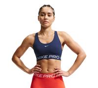 Nike Pro 365 Dri-FIT Light-Support Non-Padded Women's Sports Bra | UK L in Midnight Navy/White